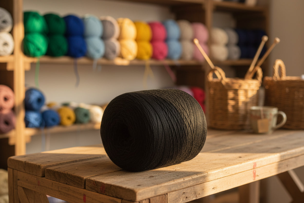 800g Thin Thread Spool Black
