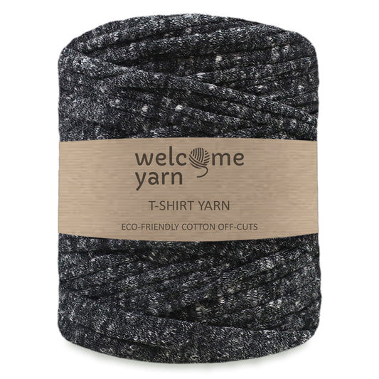 T-shirt Yarn Dark Mottled Grey