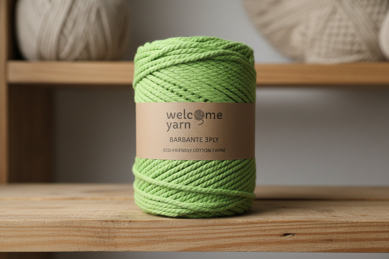 3PLY Cotton Rope Lime Green