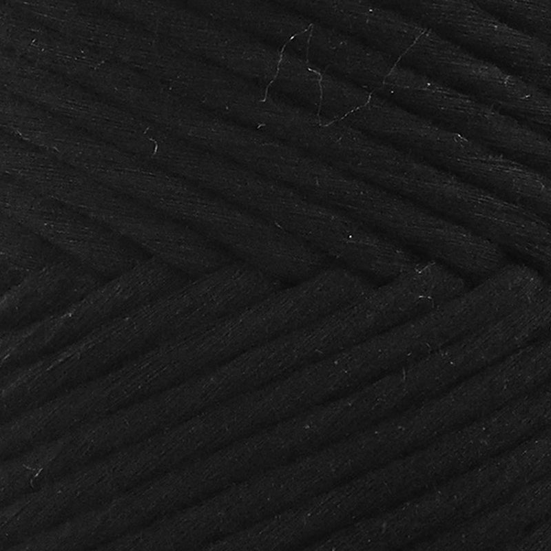Macramé rustique en coton noir