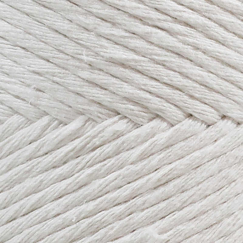 Barbante Yarn XXL Single Twist 4mm - 500g 100m Natural Ecru Cotton Bobbin