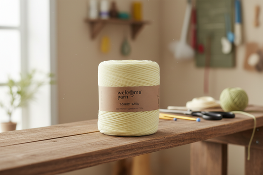 Fio de t-shirt amarelo