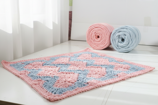 Trapilho Pack2x - Rosa e Azul