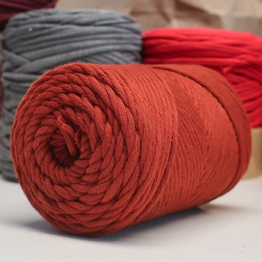 Coton Macramé Rustique Brique Orange