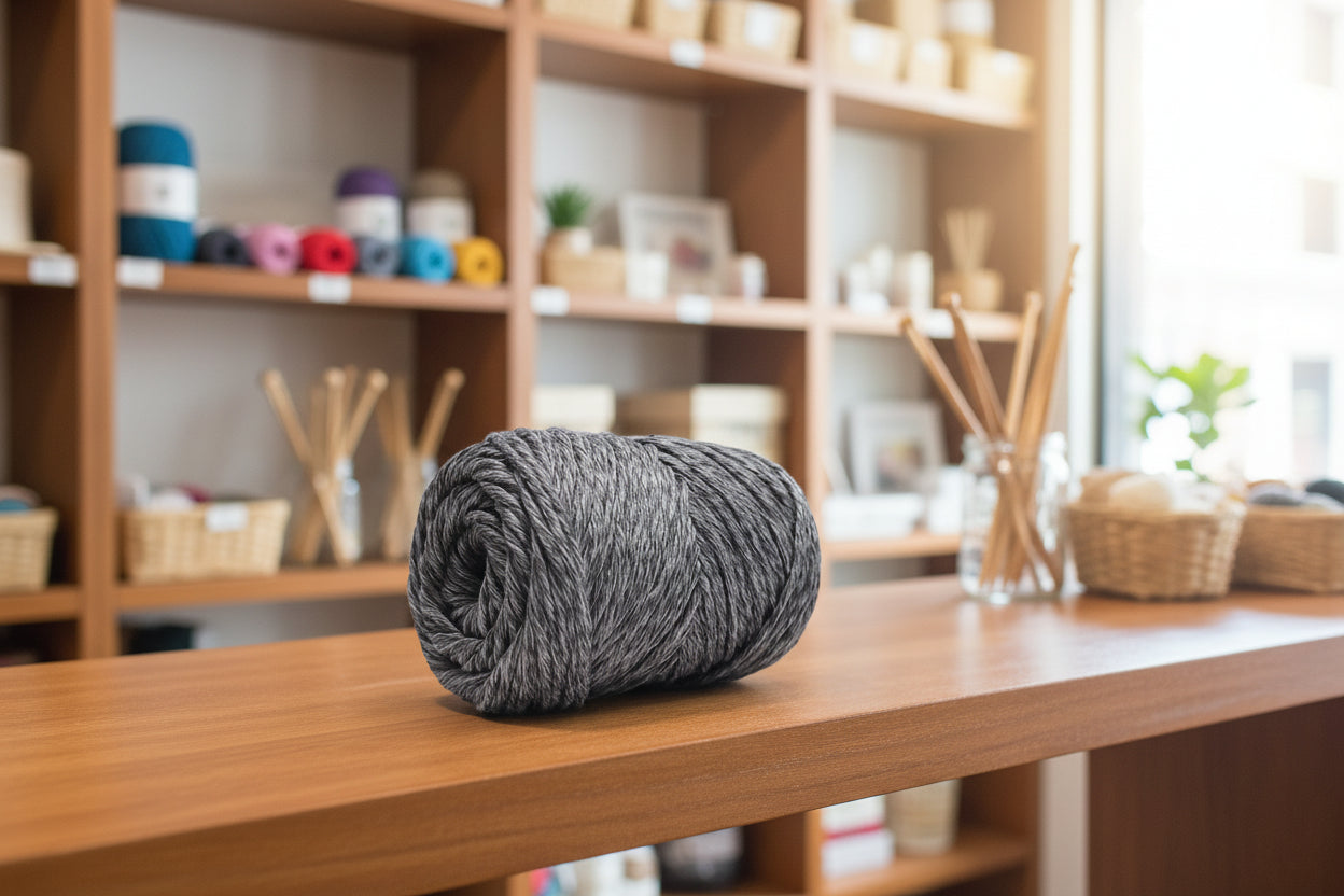 Algodão Rústico Preto e Cinza