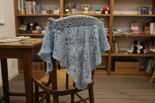 Carretel de linha azul desgastado de 2 kg