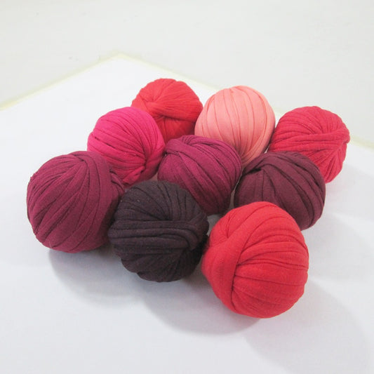 T-shirt Yarn Mini Balls Pack9x Shades of Red