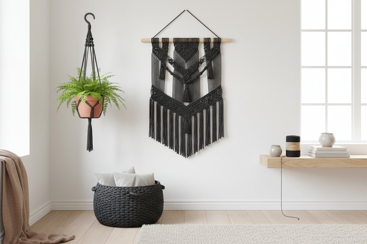 Fio Barbante M 300g Preto