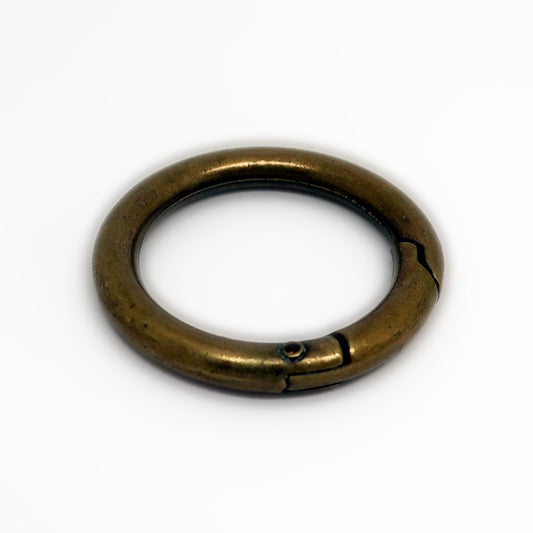 Golden Ring Clasp Metal Closure 40mm for Bags and Straps #24