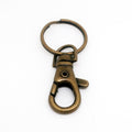 Golden 40mm Lobster Clasp Keychain – Durable Metal Key Ring Hook #27