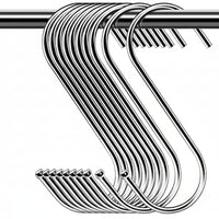 Crochet métallique en forme de S 5 mm – Pince de suspension n° 28