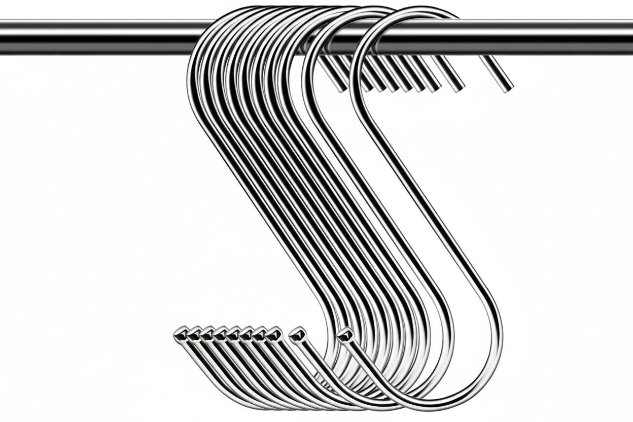 Crochet métallique en forme de S 5 mm – Pince de suspension n° 28