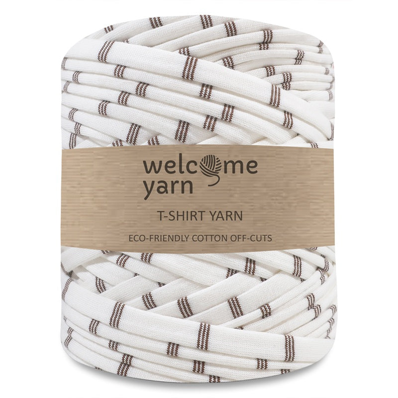 T-shirt Yarn White Stripes