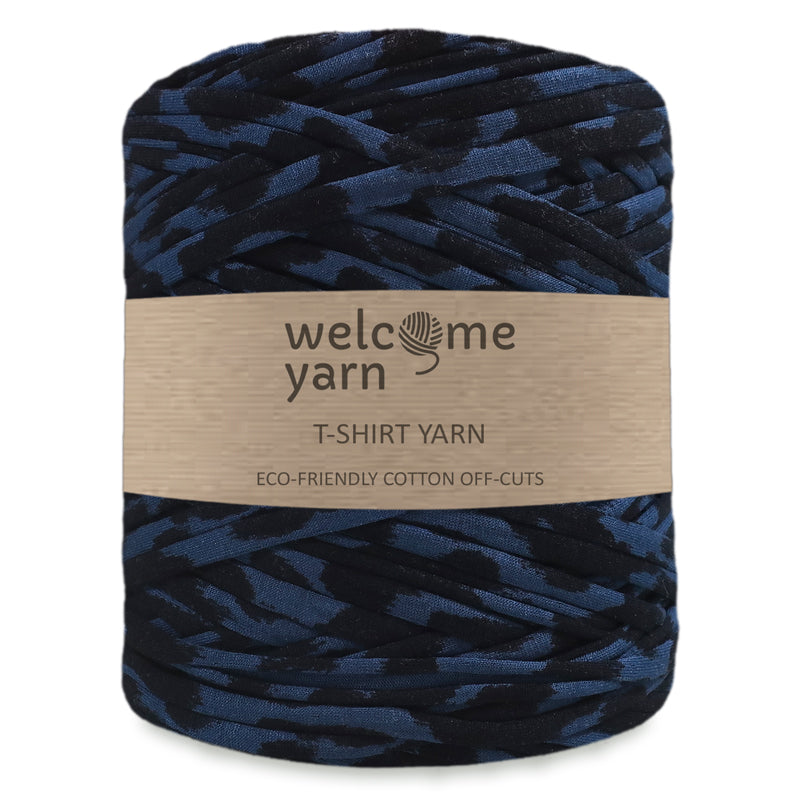 T-shirt Yarn Blue Stripes