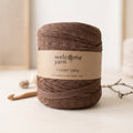 Fio de Malha Reciclado Castanho com Riscas (120m) – Trapilho Eco-Friendly WelcomeYarn
