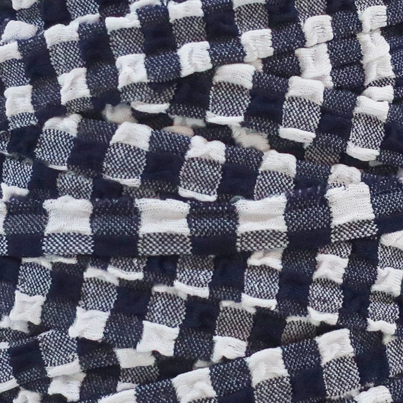 T-shirt Yarn Blue White Stripes
