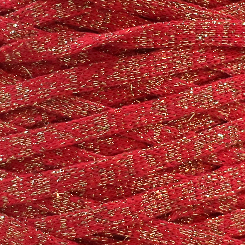 T-shirt Yarn Ribbon Sparkle Red