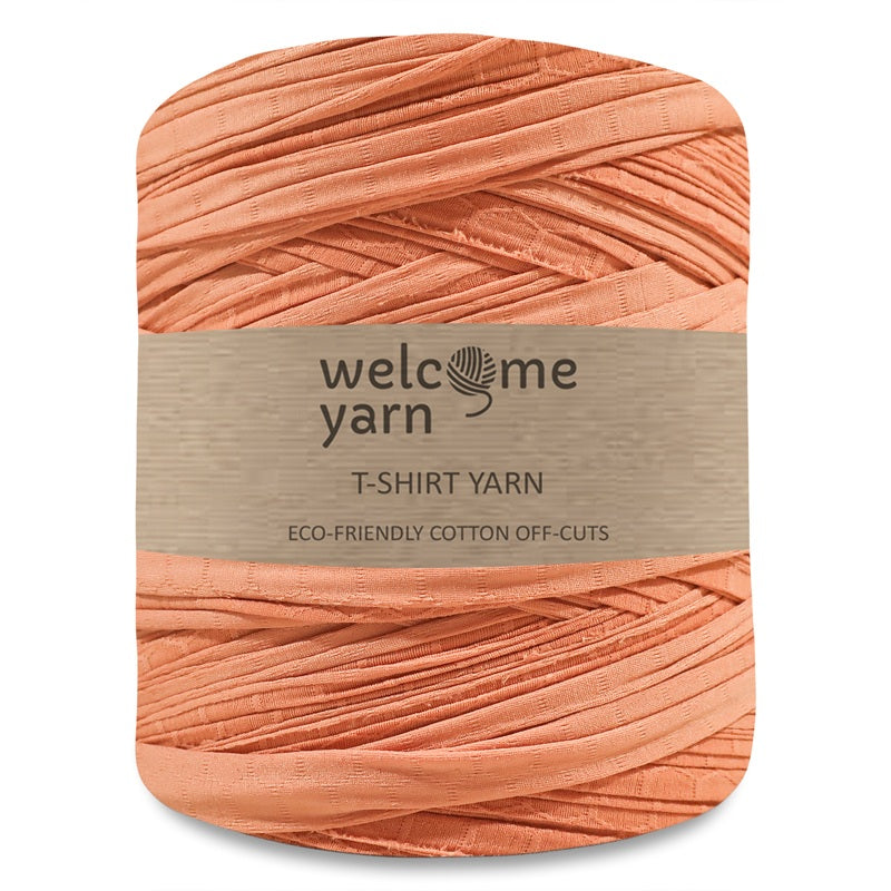 T-shirt Yarn Stretchy Coral Orange