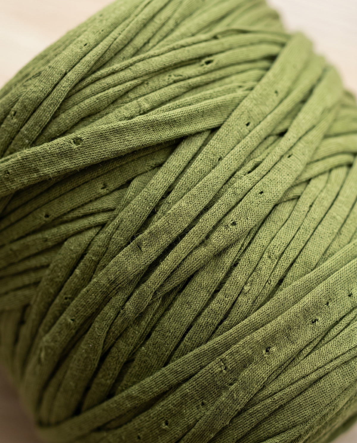 Trapilho Reciclado WelcomeYarn 120m – Verde Oliveira  Fio de Malha Made in Portugal