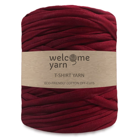 T-shirt Yarn Dark Red - 2nd Quality