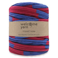 T-shirt Yarn Red Blue Stripes