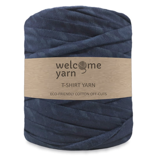T-shirt Yarn Mottled Blue - 2nd Quality
