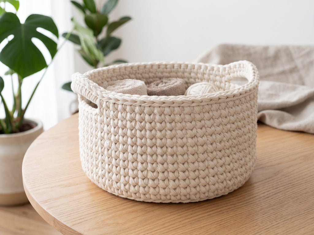 Trapilho Reciclado WelcomeYarn 120m – Branco Marfim | Fio de Malha Made in Portugal