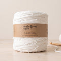 Trapilho Reciclado WelcomeYarn 120m – Branco Marfim | Fio de Malha Made in Portugal