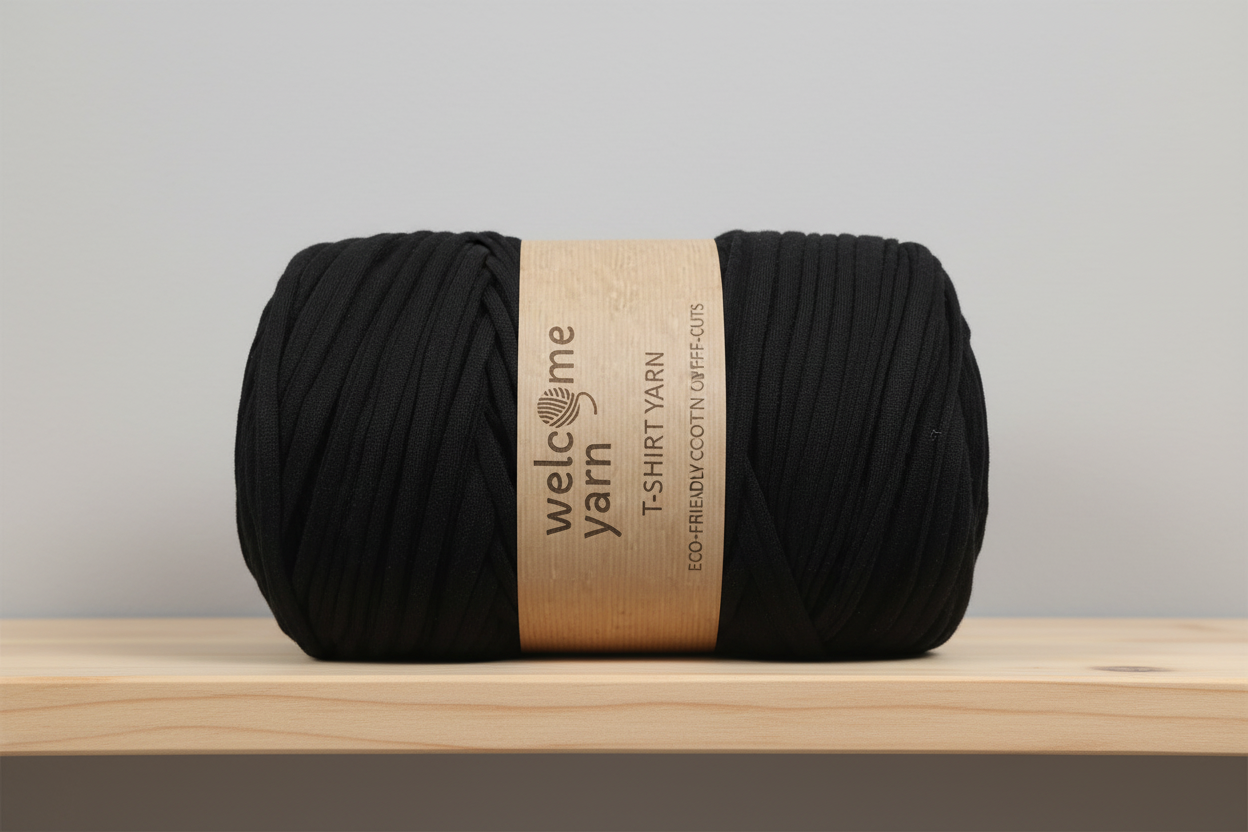T-shirt Yarn Black
