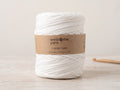 Trapilho Reciclado WelcomeYarn 120m – Branco Puro | Fio de Malha Made in Portugal
