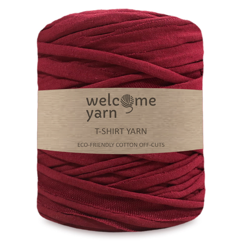 T-shirt Yarn Dark Red - 2nd Quality