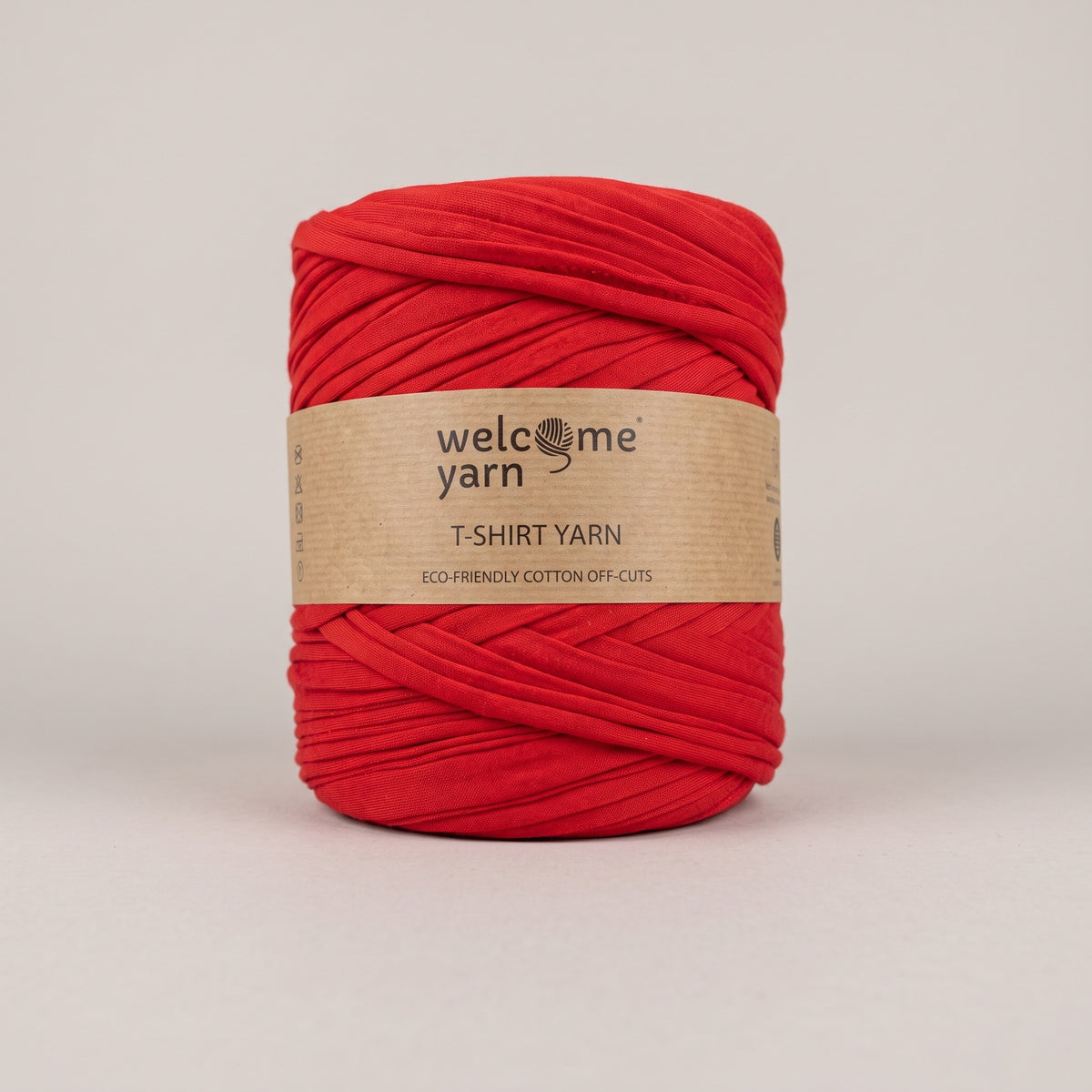 Trapilho Ecológico Welcome Yarn Vermelho – Fio de Malha Residual (120m)