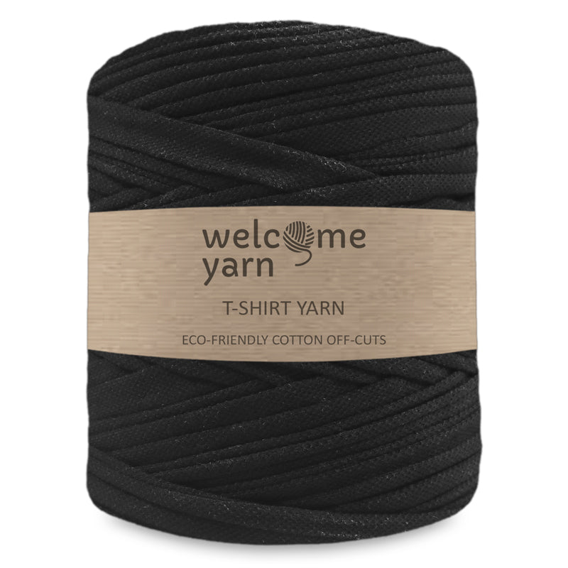 T-shirt Yarn Polo Black