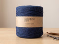 Starry Night Blue Tulle Yarn with Glitter WelcomeYarn 120m – Eco-friendly Fabric Yarn