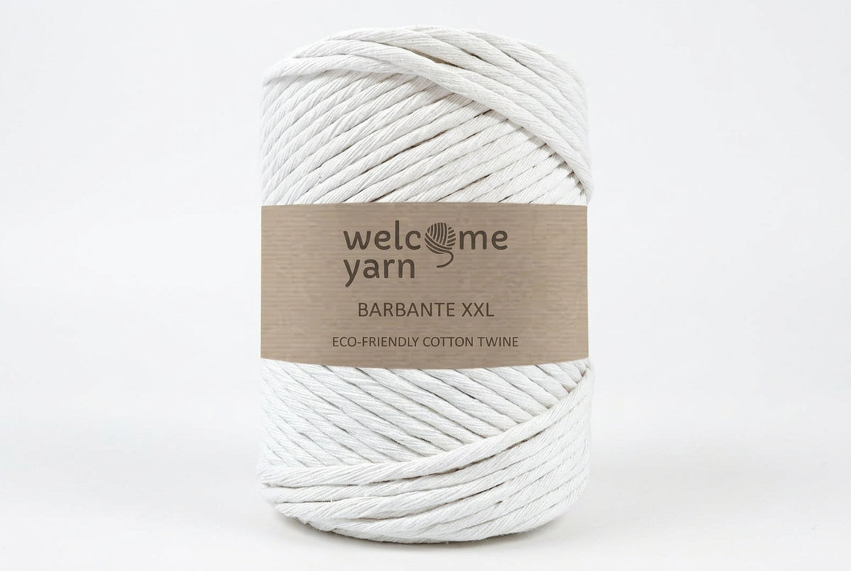 Rolo de Fio Barbante XXL de Algodão Reciclado Off-White | 500 g