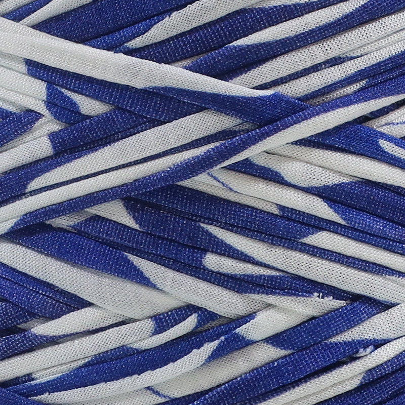 T-shirt Yarn Blue White - 2nd Quality