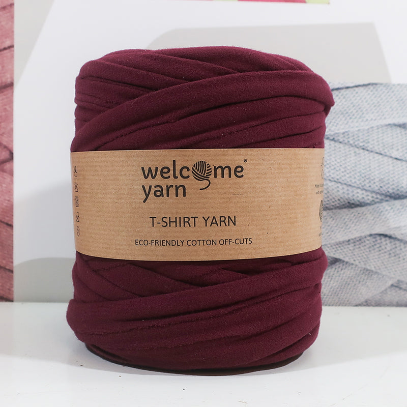 T-shirt Yarn Bordeaux - 2nd Quality