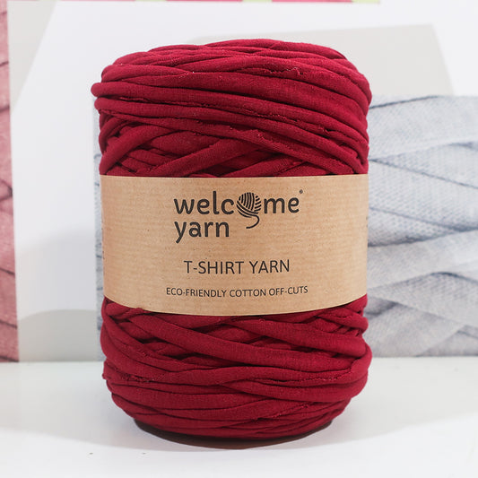 T-shirt Yarn Dark Red - 2nd Quality