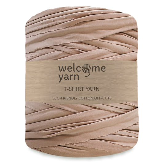 T-shirt Yarn Stretchy Beige