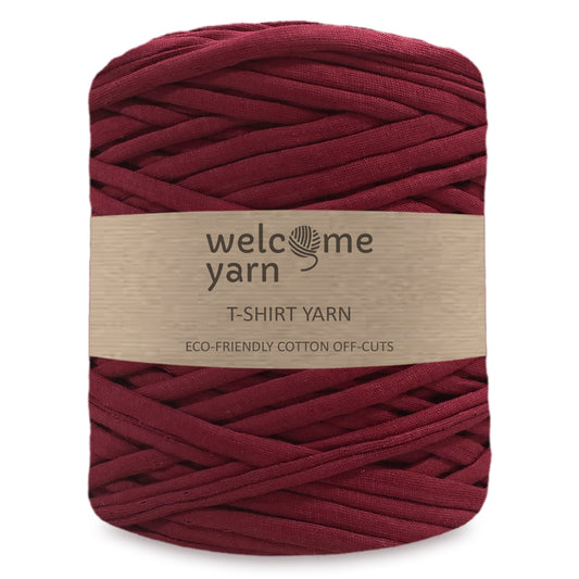 T-shirt Yarn Dark Red - 2nd Quality