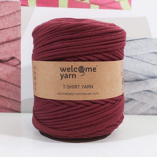 T-shirt Yarn Dark Red - 2nd Quality