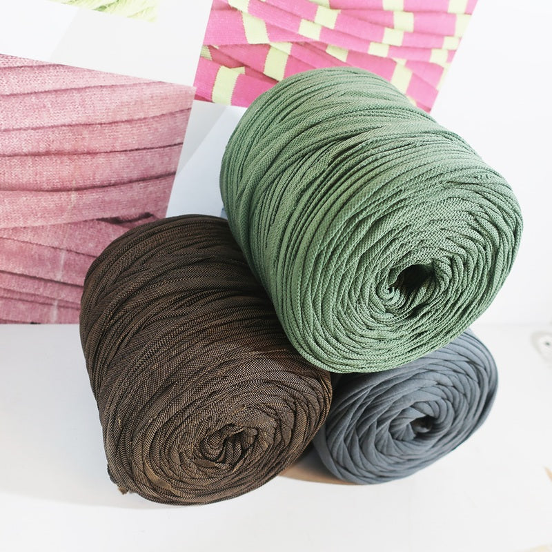 T-shirt Yarn Pack 3x - Green Brown Grey