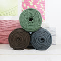 T-shirt Yarn Pack 3x - Green Brown Grey
