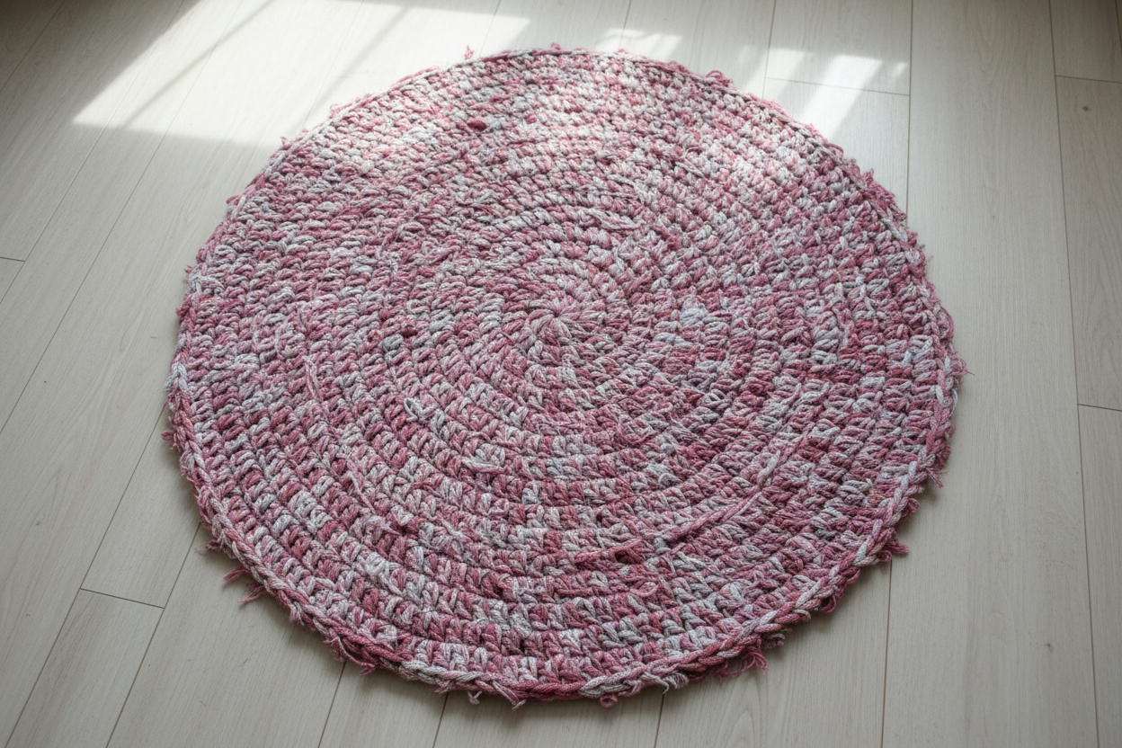 T-shirt Yarn Scruffy Pink Grey