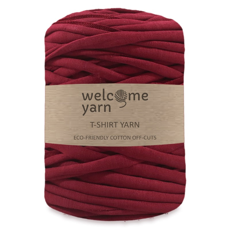 T-shirt Yarn Dark Red - 2nd Quality