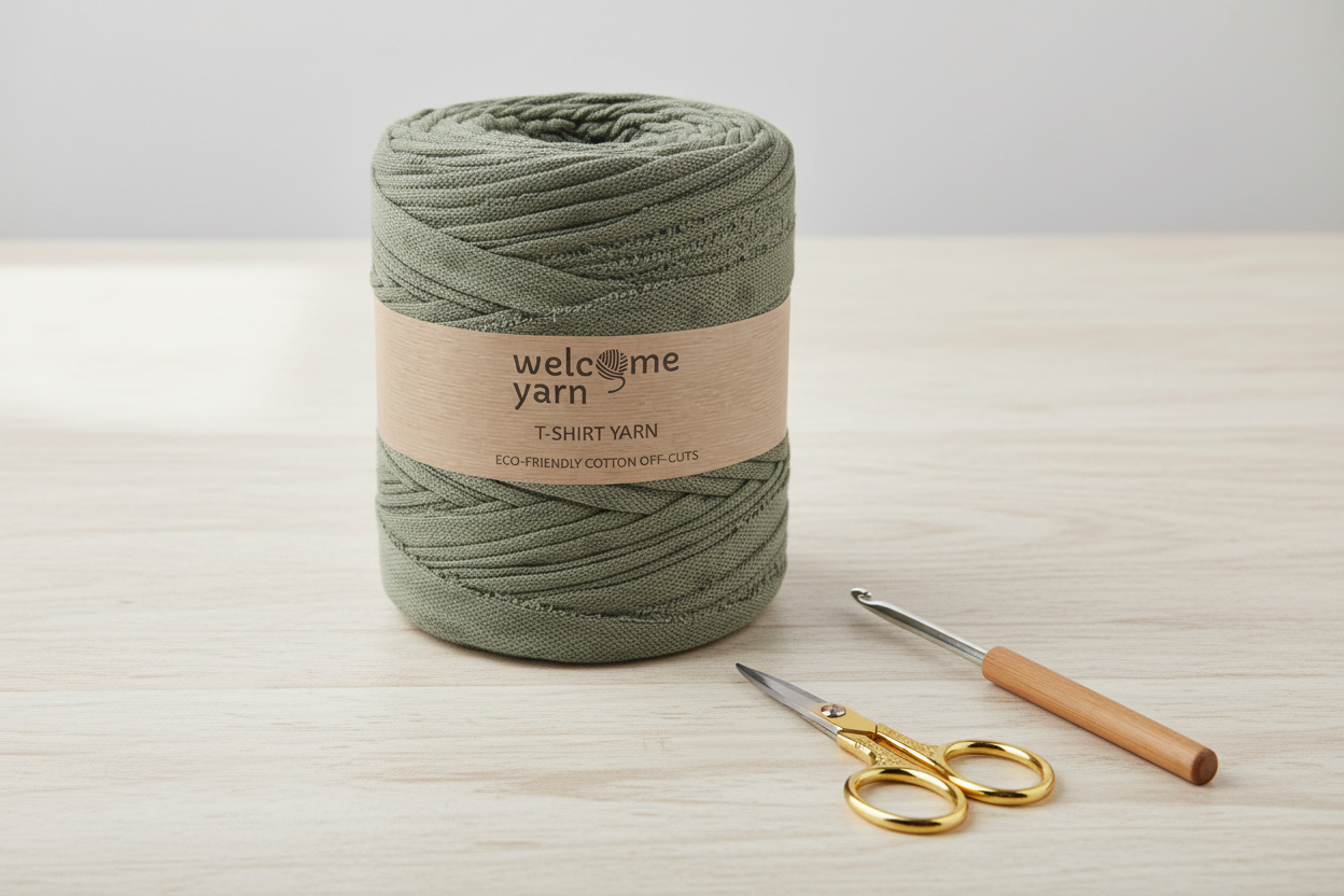T-shirt Yarn Olive Green