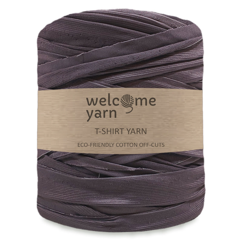 T-shirt Yarn Stretchy Shiny Dark Beige