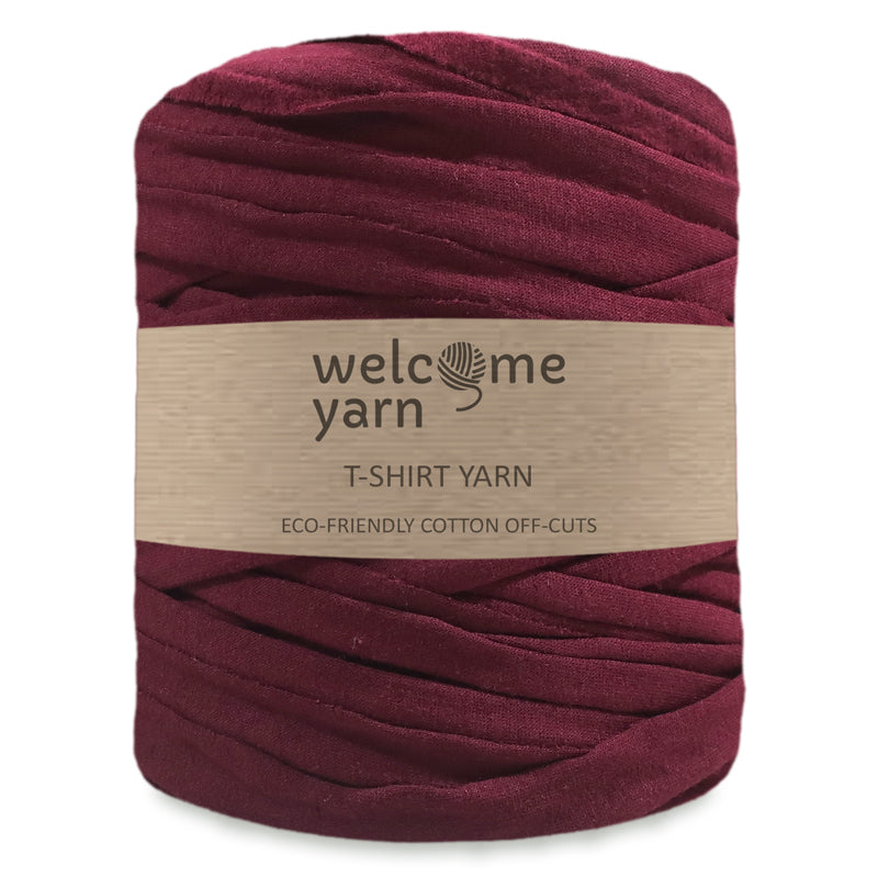 T-shirt Yarn Dark Red - 2nd Quality