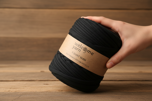 Fio de t-shirt preto-sujo