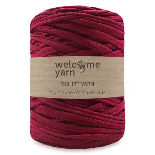 T-shirt Yarn Bordeaux - 2nd Quality